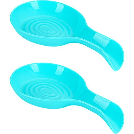 Zwei Dekorative Löffelhalter Für Die Arbeitsplatte, Hitzebeständige Küchenutensilienhalter, Himmelblau.