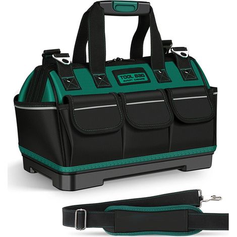 Neue Elektriker-werkzeugtasche Mit Reflektierendem Streifen, Verschleißfestem Oxford-stoff, Wasserdichter Aufbewahrungstasche Mit Mehreren Taschen, Aufbewahrungsset Für Wartungswerkzeuge