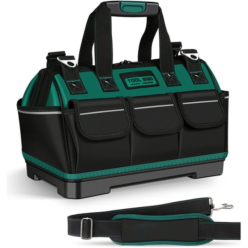 Brandneue Elektriker-werkzeugtasche Mit Verschleißfestem Oxford-stoff, Reflektierendem Streifen, Wasserdichter Aufbewahrungshandtasche Mit Mehreren Taschen, Aufbewahrungsset Für Wartungswerkzeuge