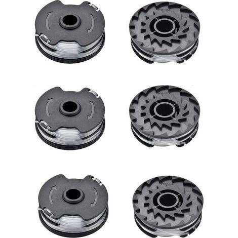 – Satz Mit 6 Spulen Nylonfaden 1,6 Mm X 6,5 M – Kompatibel Mit Parkside Prta 20-li A1/b2/c3 Freischneidern – Hohe Haltbarkeit