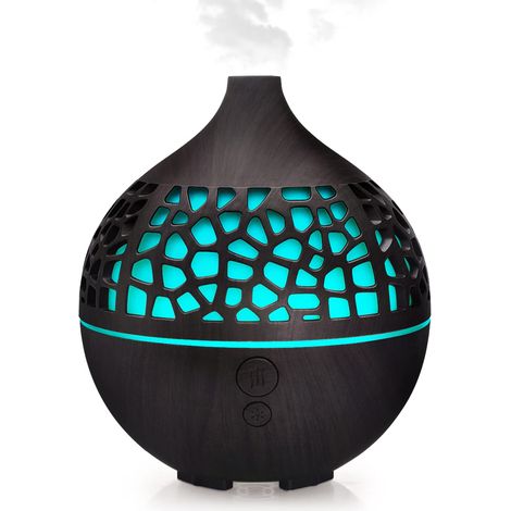 Diffuseur D'Huiles Essentielles 180ml, Humidificateur Diffuseur Parfumé Aromathérapie Ultrasons Usb Mit 7 Farbigen Led-leuchten
