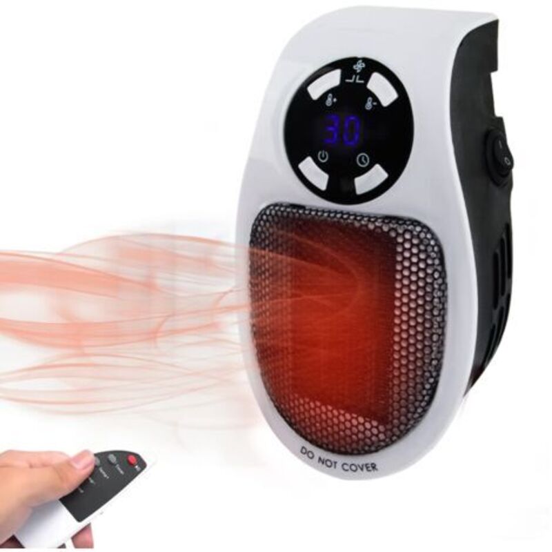 Elektrischer Mini-chauffage, Mini-chauffage 350 W, Elektrischer Chauffage 350 W, Thermostatsystem, Led-anzeige, Schutz Gegen Den Aufsatz