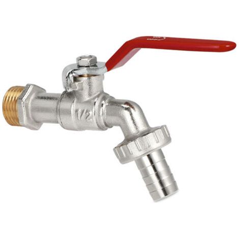 1/2" Gartenhahn Mit Adapter: Wasserhahn Aus Messing, Beständig Gegen Frost (-10°c) Und Hohe Temperaturen (120°c).