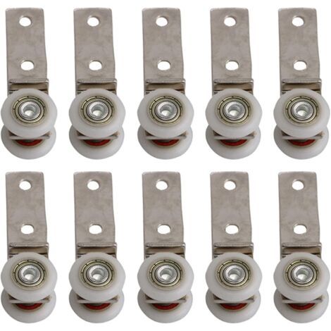 2,5" X 0,75" Metallrohr-winkellager-riemenscheiben-set Mit Zwei Kunststoff-rollenschränken