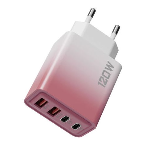 120 W 4-port-stufenladegerät (2 Pd + 2 Usb-c-anschlüsse), 1er-pack