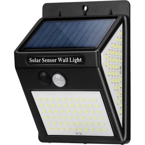 Solarleuchte Für Den Außenbereich, Solarlampe Für Den Außenbereich, Bewegungsmelder, 3 Modi [1 Packung 144 Led], Wasserdichte Beleuchtung