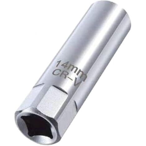 Zündkerzenschlüssel, Zündkerzenschlüssel 14 Mm, Zündkerzenschlüssel, 12-kant, Dünnwandig 14 Mm, Zündkerzenentferner, Magnetisch, Premium-qualität Und Präzise