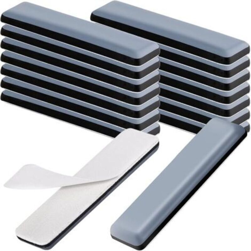 16 Stück Selbstklebende Teflon-möbelgleiter 19 X 70 Mm. Schutz Für Parkett, Laminatfliesen, Geräuschloses Gleiten, Kratzfester Schutz Für Stühle, Sofas, Möbel