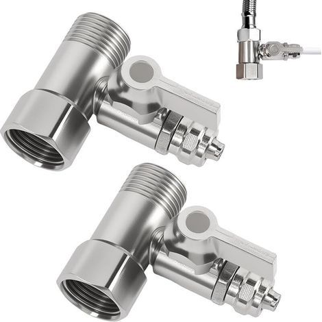 2er-pack T-wasseranschluss-adapter – 3/8 X 3/8 X 1/4 Zoll – Zum Anschluss Von 2 Geräten – Wasseranschluss – Gartenschlauch-splitter