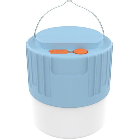 Aufladbare Camping-laterne – Pfahlaußenbeleuchtung – Wiederaufladbare Led-lampe – Blau – Ipx4-schutz