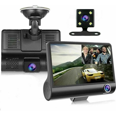 4-zoll-touchscreen-1080p-dashcam Mit Zwei Objektiven Vorne/hinten Und Dvr-recorder