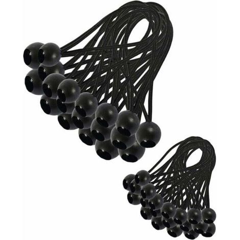 30 Stück Elastische Spanner, Planenspanner, Elastischer Bungee-elastischer Spanner Für Pavillon-plane, Camping-zeltvorhänge, Pzcc
