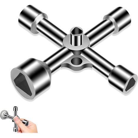 4-wege-5-dreiecksschlüssel 7-18 Mm, Universeller Vierkantschlüssel Für Elektro-gas-wasserzähler-schrankkasten