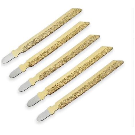 Diamant-sägescheiben Für Granit, Marmor, Keramik, Ziegel Und Kunststoff, 100 Mm, Hohe Qualität, Professionelle Qualität, Vakuum, 5er-pack, Gold