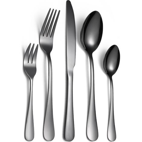 Ersatzteil Für Grill Und Herd, Besteckset Aus Edelstahl, 5-teilig, Schwarz