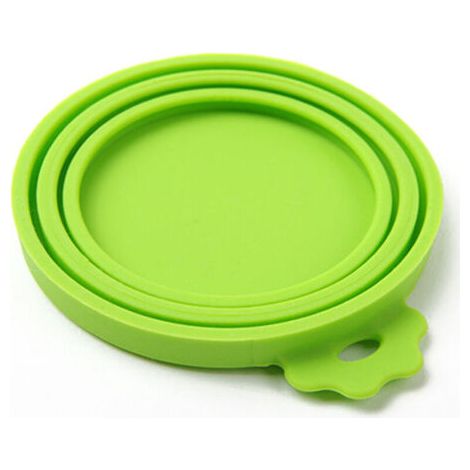 Universelle Silikondeckel Für Lebensmitteldosen, Grün, 5 Stück.