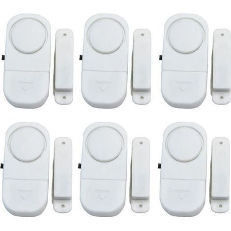 6 Sets Anti-diebstahl-sensor, Kabelloser Magnetischer Tür- Und Fenster-sicherheitsalarm