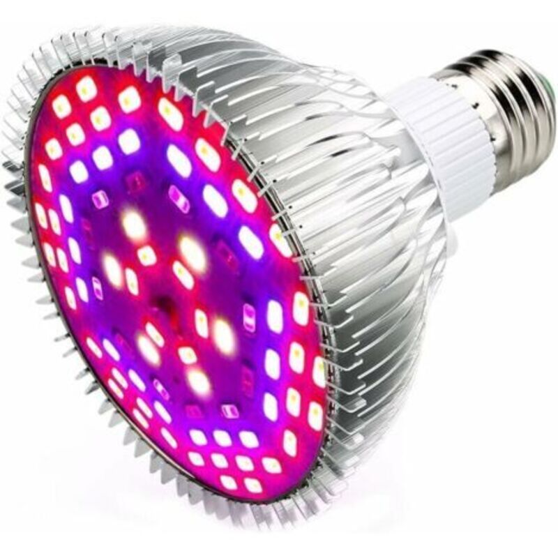 Croissance-lampen, 50 W, 78 Leds, Ampoule-croissance-lampe, Eclairage E27 Für Pflanzen Mit 7 Glühbirnen, Ac 85–265 V, Für Pflanzen, Blumen Und Hülsenfrüchte Im Innenbereich/im Garten/im Garten