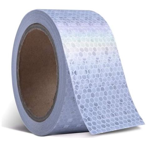 5 Cm X 10 M Reflektierendes Warnband, Selbstklebendes Reflektierendes Sicherheitsband Für Straßentransporteinrichtungen, Fahrzeuge, Schiffe, Einfahrten, Stadien, Mechanische Ausrüstung