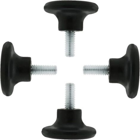 4 Stück M8 X 15 X 27 Mm Verstellbare Nivellierfüße Für Möbel, Tisch, Schreibtisch, Bodenschutz
