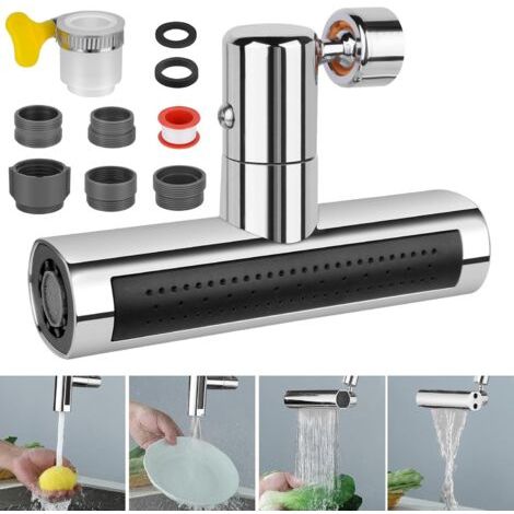 Ersatz-küchenarmatur Mit 4-in-1-schwenkdüse, Verlängerung, Luftsprudler, 360°-drehung, Spritzwassergeschützt Und Wassersparend.