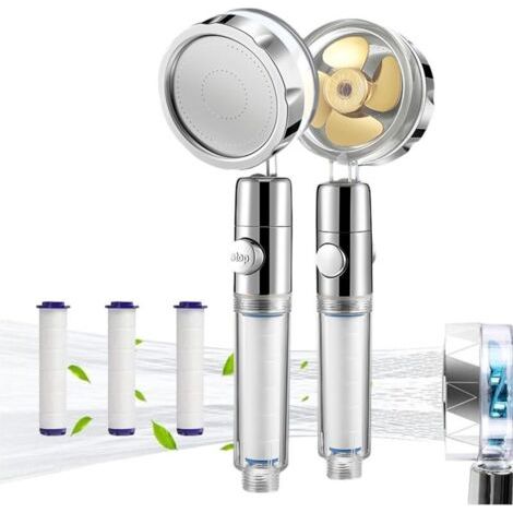 360° Drehbarer Duschkopf, Wassersparend, Anti-kalk, Integrierter Filter, Stopp-funktion, Ideal Zum Schutz Von Haut Und Haaren