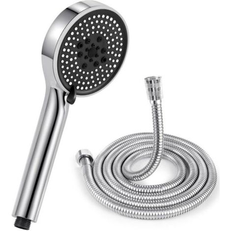 Duschkopf Mit Wassereffekt Und 5 Düsen, Antikalk, Hochdruckdüse, 2 M Badewanne, Ideal Für Badezimmer Und Komfort Im Alltag