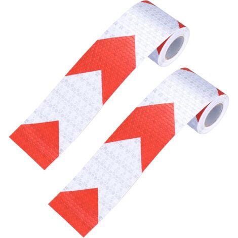 Selbstklebendes Reflexband Mit Hoher Intensität (10 Cm X 3 M), Packung Mit 2 Einheiten.
