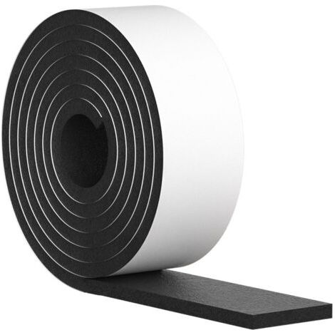 Selbstklebender Gummischaum-dichtungsstreifen Für Türen Und Fenster, 50 Mm Breit X 3 Mm Dick X 5 M Lang, Kollisionssichere Schalldämmung, Schwarz