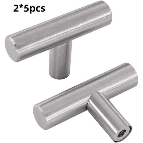 10er-pack Türgriffe Aus Edelstahl (50 X 10 X 32 Mm), Schubladengriffe Für Küchenmöbel