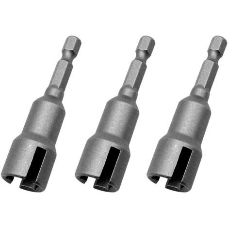 3-teiliges 1/4-zoll-sechskant-steckschlüssel-set, Stahlplattenmutter, Ringschraube, C-haken