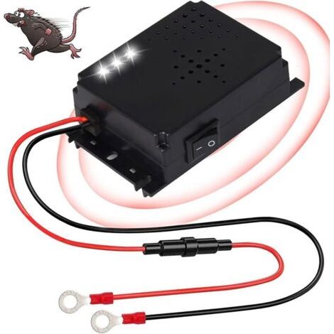 Répulsif Anti Martre Mit Ultrasons Und Lumière Dispositif De Protection 12v For Voiture. Verhindern Sie Schäden Am Motor