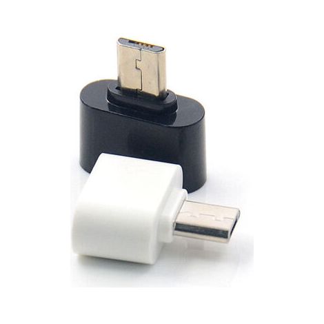 2.0 Micro-auf-usb-a-adapter, 2er-pack, Mischung Aus Schwarz Und Weiß, Otg-micro-auf-usb-a-adapter, Kompatibel Mit Tablet, Micro-usb-smartphones Und Peripheriegeräten