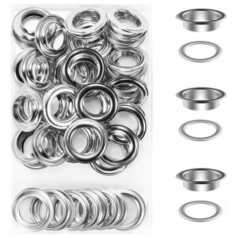 50 Ösen-ösen-sets, Ösen, 20 Mm Ösen-ösen-set Für Die Reparatur Von Segeltuchplanen, Zelten, Silber
