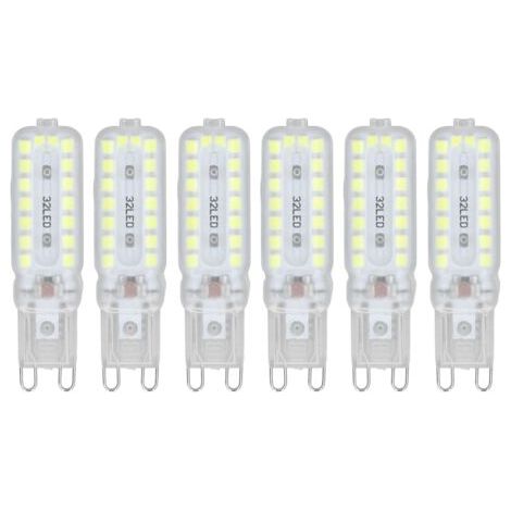 6 Stück 7 W G9 Led-leuchtmittel, 360° Dimmbar, Beleuchtung, Ersatzbirne Für Büro-wandleuchte, Weißes Licht, 220–240 V