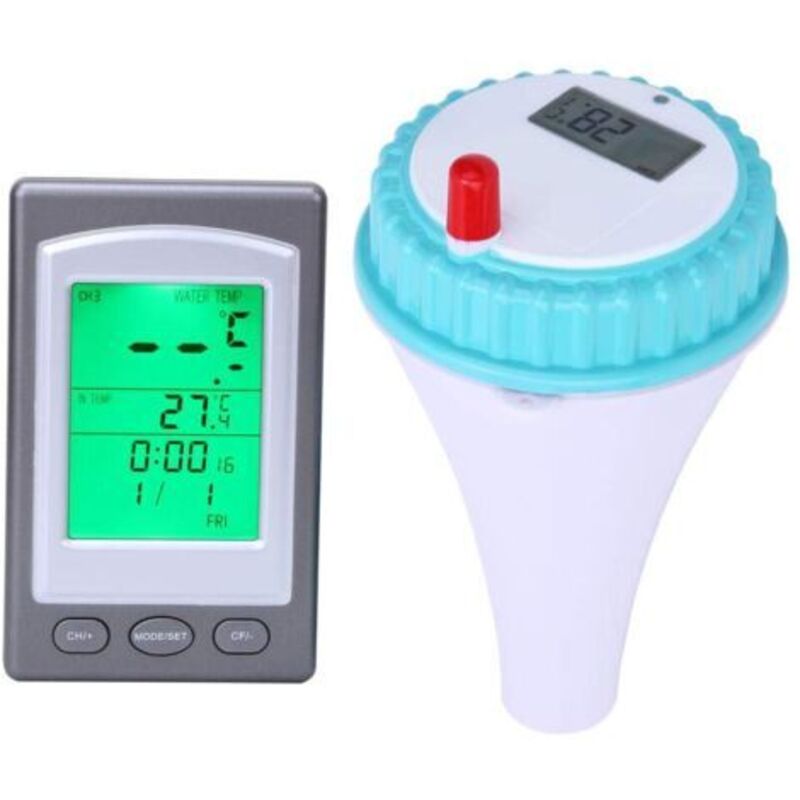 Schwimmthermometer Ohne Filter Mit Numerischer Fernsteuerung. Präzise Messung Der Wassertemperatur
