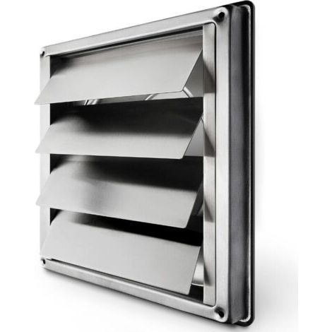 150 Mm Edelstahl-lüftungsgitter – Automatisches Rückschlagventil – Witterungsbeständig – Für Hauben Und Werkstätten