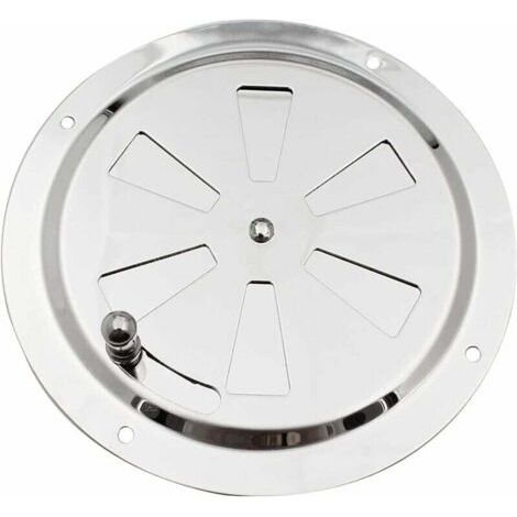 Runder Entlüfter Aus Edelstahl, 125 Mm, Verstellbarer Lufteinlass Und -auslass Für Trommeltrockner-entlüftung – Silber