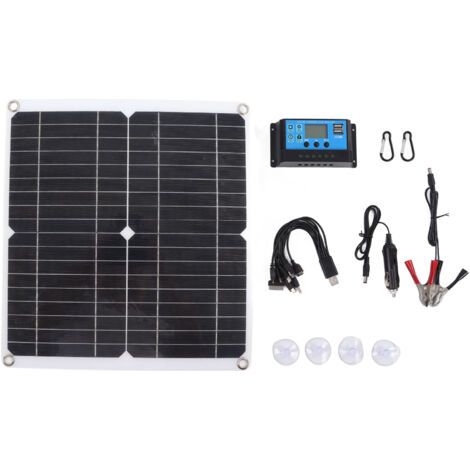 20 W 12 V Solarpanel-set, Ip65, Wasserdicht, Diy-solarpanel Mit 10 A Solarladeregler Für Den Außenbereich