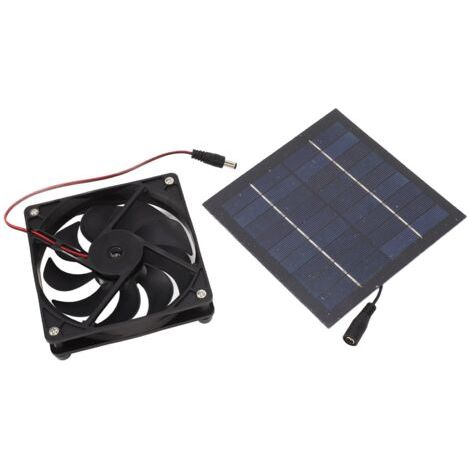 50 W Solarpanel-ventilator-set, Tragbar, Angetrieben Für Gewächshaus, Schuppen, Hühnerstall, Haustierhaus, Fensterauspuff