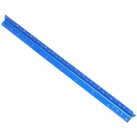Architektonisches Maßstabslineal, Imperiale Maße, Lasergravierte Aluminiumlegierung Für Architekten, 30,5 Cm