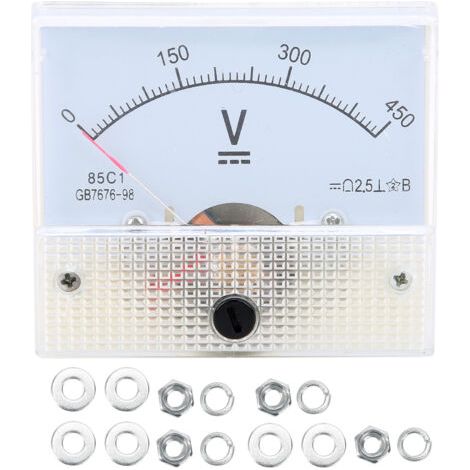 Dc 0-450 V Zeiger Voltmeter Spannungsmesser Schaltung Messgerät Genauigkeit ± 2,5 %