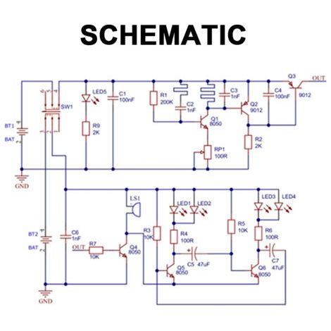 Diy-kit Für Elektronische Metalldetektoren, Einfaches Ortungsgerät, Ersatzteilset Zum Üben Von Löten Und Leiterplattenherstellung