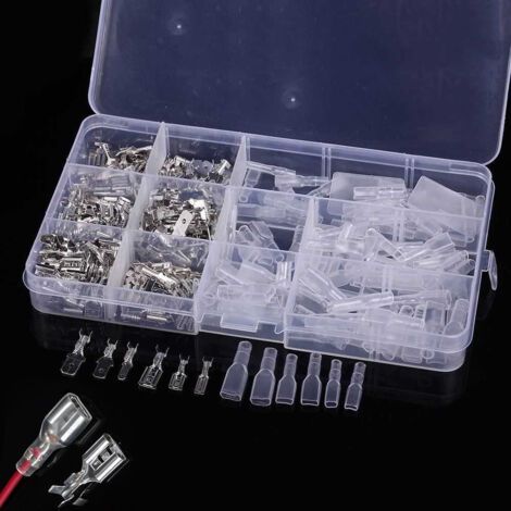 Kit Mit 270 Crimp-anschlussklemmen Für Elektrische Leitungen, Männlich Und Weiblich, Sortiert
