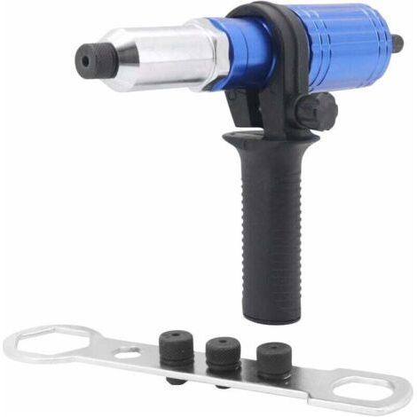 Nietmaschinen-adapter, Nietpistolen-adapter-set Für Akku-bohrmaschine, Elektrisches Nietpistolen-nietwerkzeug, Blau