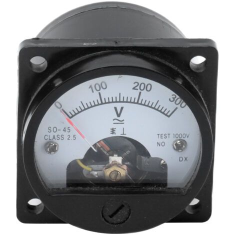 Rundes Abs-voltmeter, Analoge Messuhr, Genaues Werkzeug Zum Messen Von So-45 Ac 0–300 V