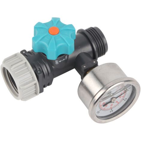 G3/4 Zoll Verstellbares Wasserdruckregelventil Mit Manometer, Garten-gewächshaus-bewässerungsregler