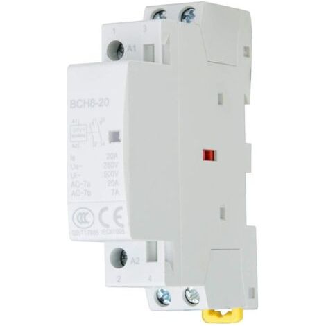 2p 20a 24v/230v Ac Elektrisches Schütz – Din-schienen-leistungsschalter – Elektrische Lebensdauer 100.000 Zyklen – Häusliche Und Industrielle Verwendung
