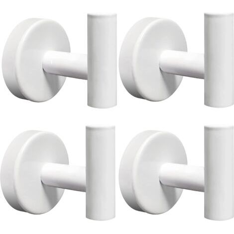Handtuchhaken, 4 Stück, Badezimmer-wandhaken, Halter, Sus304 Edelstahl, Mantel, Robe, Kleiderhaken Für Bad, Küche, Hotel, Garage (weiß)