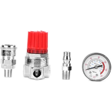 Luftkompressor-druckregelventil-messgerät – Zinklegierung – 0,8 Mpa Arbeitsdruck – 10 Mm Messgerät